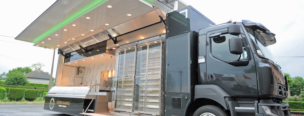 Marktwagen für Hähnchen - Gouden Haantje -